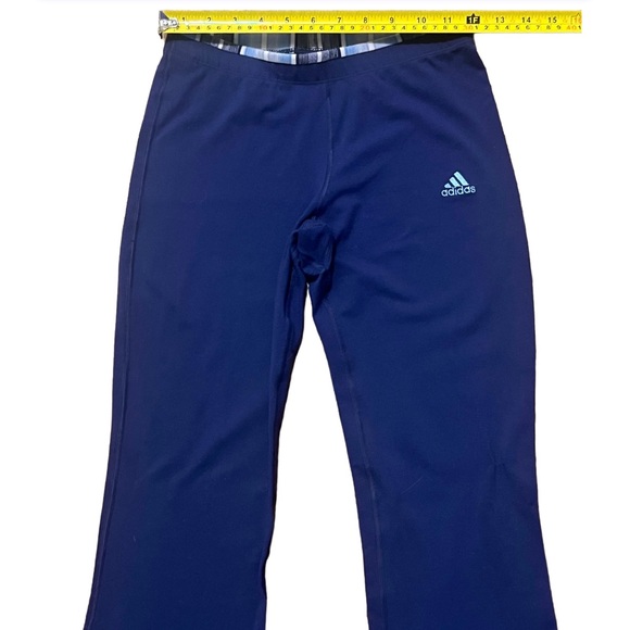 Adidas Y2K flared wide leg legging blue pant size small - Picture 6 of 9